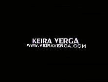 Keira Verga On The Red Silk Couch