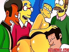 All Inside On A Gang Bang - The Simptoons