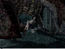 Skyrim Porn! Dragon Mounts A Chick With His Enormous Dong | Pc Game