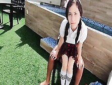 Daddy Daddy Do You Like It Like That? My Step Daughter Clothed As A Sch00Lgirl Fucks Me Without A Condom And I Cum Into
