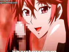 Hentai Busty Babe In Stockings Fucks Her Pussy