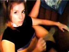 Brunette Teen Nice Toying On Webcam