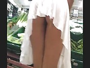 Supermarket Shopping No Panties