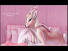 Princess - Spoiled Deer Gets Screwed Hard By Muscled Stallion