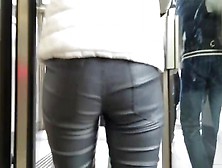 Junior Woman Ass In Leather Pants