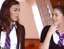 Two Kinky Schoolgirls Fuck Each Other