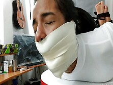 Tightly Hogtied With Insane Monster Gag! - Selfgags