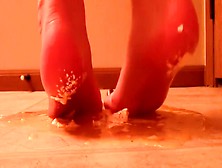 Giantess Feet Crushing Eggs