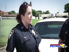 Big Black Cock Makes Two Sexy Female Cops Cum Numerous Times