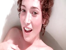 The Cutest Curly Girl Fingering Her Hairy Pussy