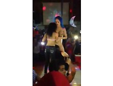 Milf On Stage Eating Strippers Pussy