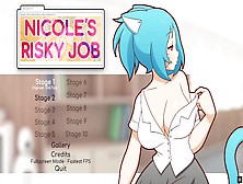 Nicole Risky Job [Hentai Game Pornplay ] Ep. One Milf Camgirl Sex Simulation