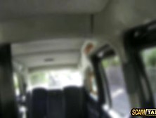 New Taxicab Driver Bangs Blondie Client Inside His Cab