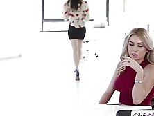 Newly Hired Receptionist Gets Pounded By Her Boss