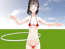 Toyota Nono Anime Girl Wearing A Mostly Naked Micro Bikini.