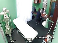 Doctor Cums On Patients Ass From Behind