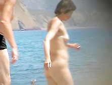 Nude Mature Takes A Nice Swim