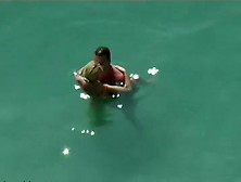 Couple Kissing And Fucking In The Water