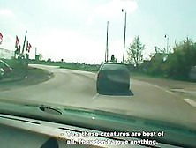Beauty Sucks In The Car In Front Of Everyone