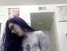 Huge Tits Tattooed Fuck Her Ass With A Dildo For Daddy