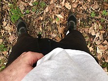 Hairy Wank And Cum In The Woods