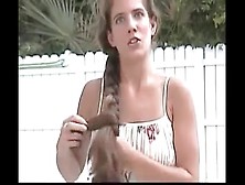 Hannah Super Long Hair Brushing
