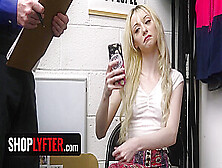 Cecelia Taylor - Pretty Blonde Suspect Detained For Strip Search In The Backroom