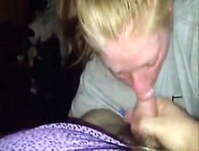 Amateur Blonde Babe Playing With His Cock