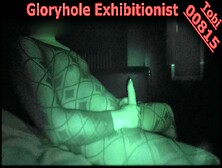 Masturbating For Strangers In Front Of Gloryhole At Porncinema.  Chubby Exhibitionist Tobi00815