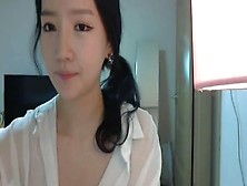 Korean Webcam Girl In White