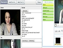 American Sexy Teen Play With A Fake Girl On Chatroulette
