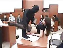 Japanese Slut Fucked In Court