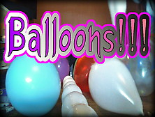 Balloonbanger 57) Step Pop Balloon Fetish - No Nudity-Retro