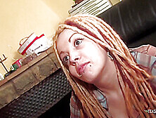 Chick With Dreads Sucks A Cock Before She Is Pounded