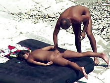 Inexperienced Horny Nudist Couple Frolicking On The Beach Spycam Spy
