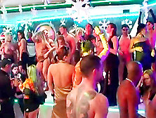 Party Girls Dancing To The Music And Fucking Guys In A Club