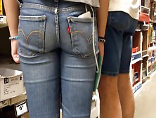 Genuine Teen Butt In The Home Depot