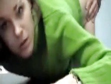 Orgasm With Green Sweater Girl At Office - An Oldie But A Goodie