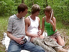 Bisexual Teen Threeseome Happens In The Woods