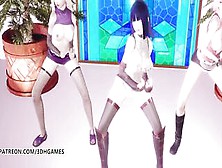 [R18-Mmd] Twice - Feel Unique Naked Vers Ino Sakura Hinata 3D Naughty