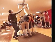 Long Ponytail Chick Secretly Filmed In The Gym