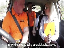 Class At A Driving School Ends With A Quick Cock Sucking In The Car