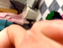 Bought A New Masturbator.  Testing An Automatic Masturbator.  Jerking Off My Dick In The Shower