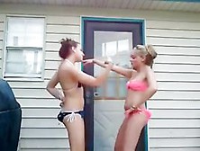 Two Playful Bombshells In Homemade Movie