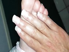 Hands With Long Nails And Foot Fetish Asmr