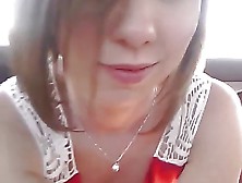 Friday Masturbating In Her Car