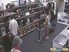 Muscular Latina Babe Fucked In Pawn Shop