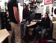 Thieving Lesbian Couples Playing A Trick To Shawn Gets Them Fucked