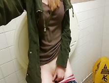 Jilling In A Public Bathroom