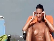 Nude Beach - Busty Babes Pussy Views